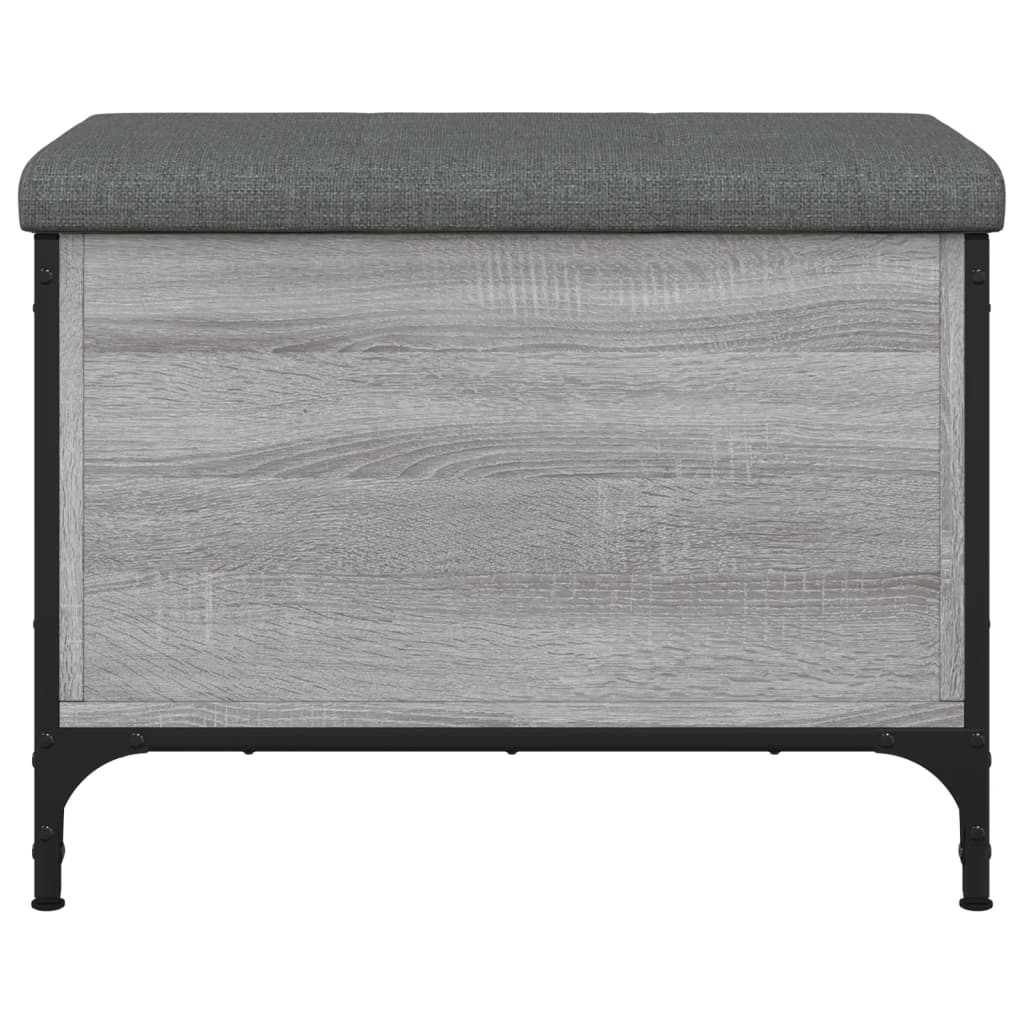 Παγκάκι Αποθήκευσης Γκρι Sonoma 62x42x45 εκ. Επεξεργασμένο Ξύλο