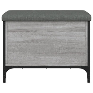 Παγκάκι Αποθήκευσης Γκρι Sonoma 62x42x45 εκ. Επεξεργασμένο Ξύλο