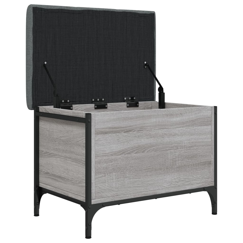 Παγκάκι Αποθήκευσης Γκρι Sonoma 62x42x45 εκ. Επεξεργασμένο Ξύλο