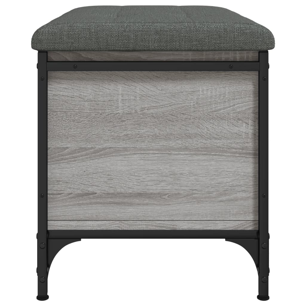 Παγκάκι Αποθήκευσης Γκρι Sonoma 62x42x45 εκ. Επεξεργασμένο Ξύλο