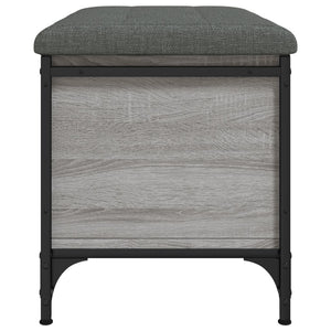 Παγκάκι Αποθήκευσης Γκρι Sonoma 62x42x45 εκ. Επεξεργασμένο Ξύλο