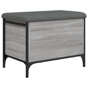 Παγκάκι Αποθήκευσης Γκρι Sonoma 62x42x45 εκ. Επεξεργασμένο Ξύλο