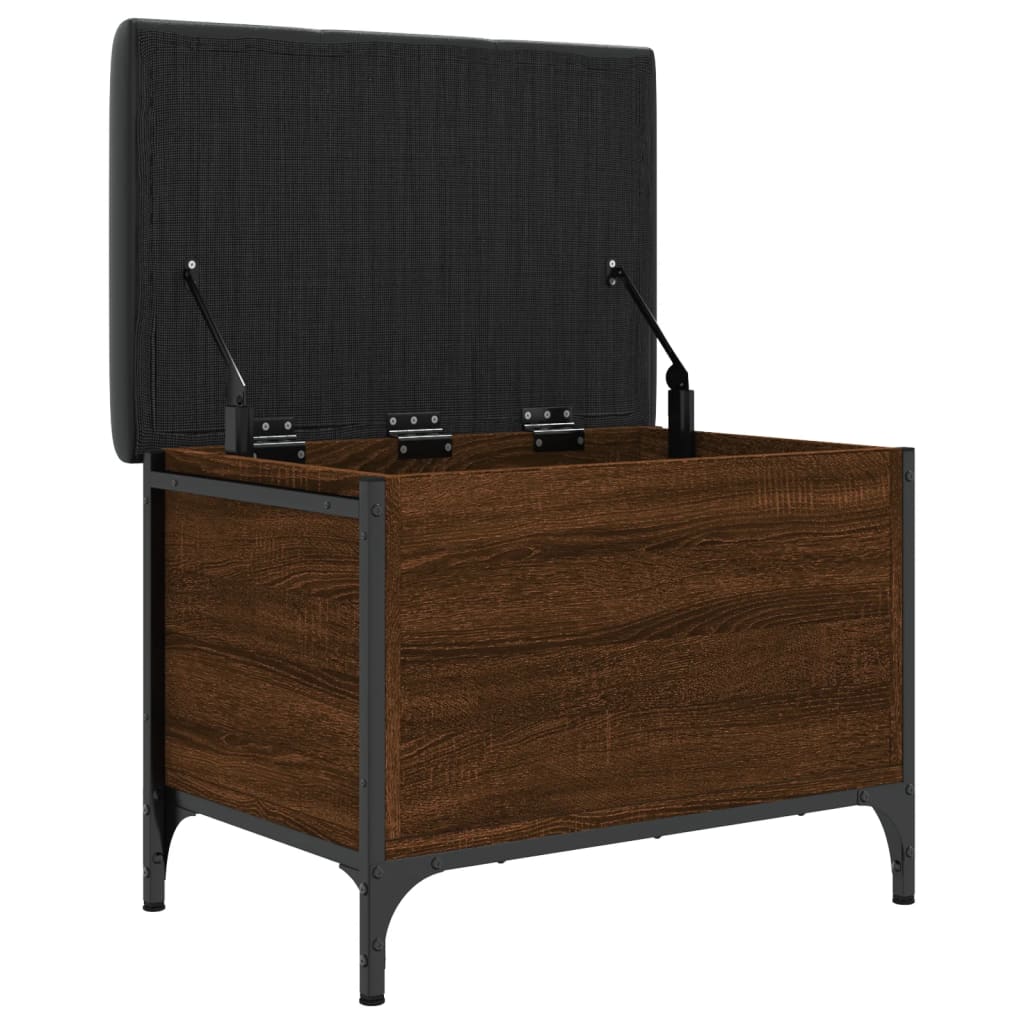 Παγκάκι Αποθήκευσης Καφέ Δρυς 62x42x45 εκ. από Επεξ. Ξύλο
