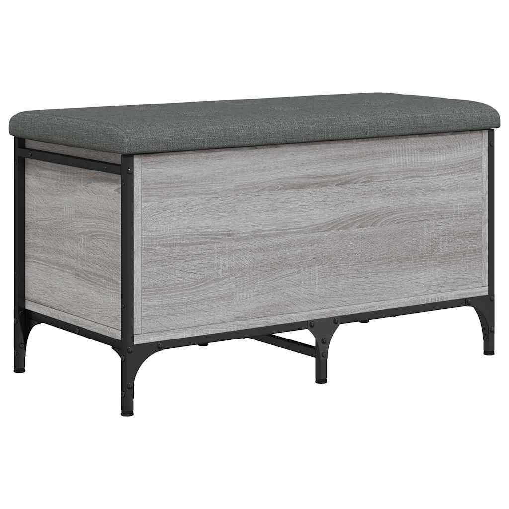 Παγκάκι Αποθήκευσης Γκρι Sonoma 82x42x45 εκ. Επεξεργασμένο Ξύλο