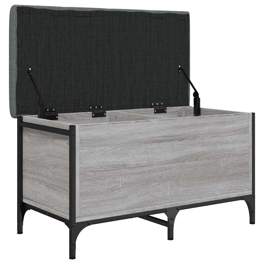 Παγκάκι Αποθήκευσης Γκρι Sonoma 82x42x45 εκ. Επεξεργασμένο Ξύλο