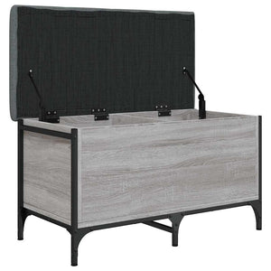 Παγκάκι Αποθήκευσης Γκρι Sonoma 82x42x45 εκ. Επεξεργασμένο Ξύλο