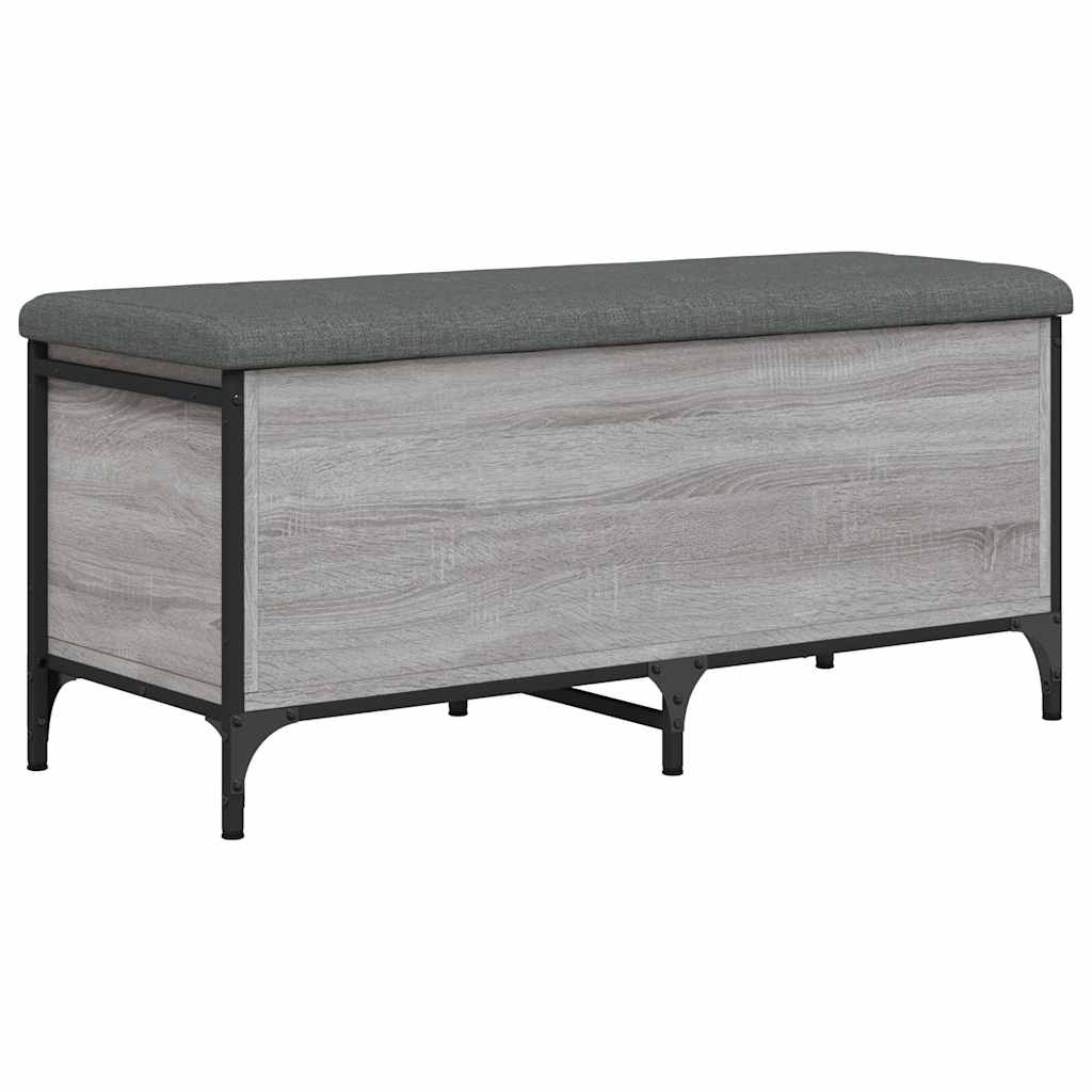 Παγκάκι Αποθήκευσης Γκρι Sonoma 102x42x45 εκ Επεξεργασμένο Ξύλο - Pakobazaar