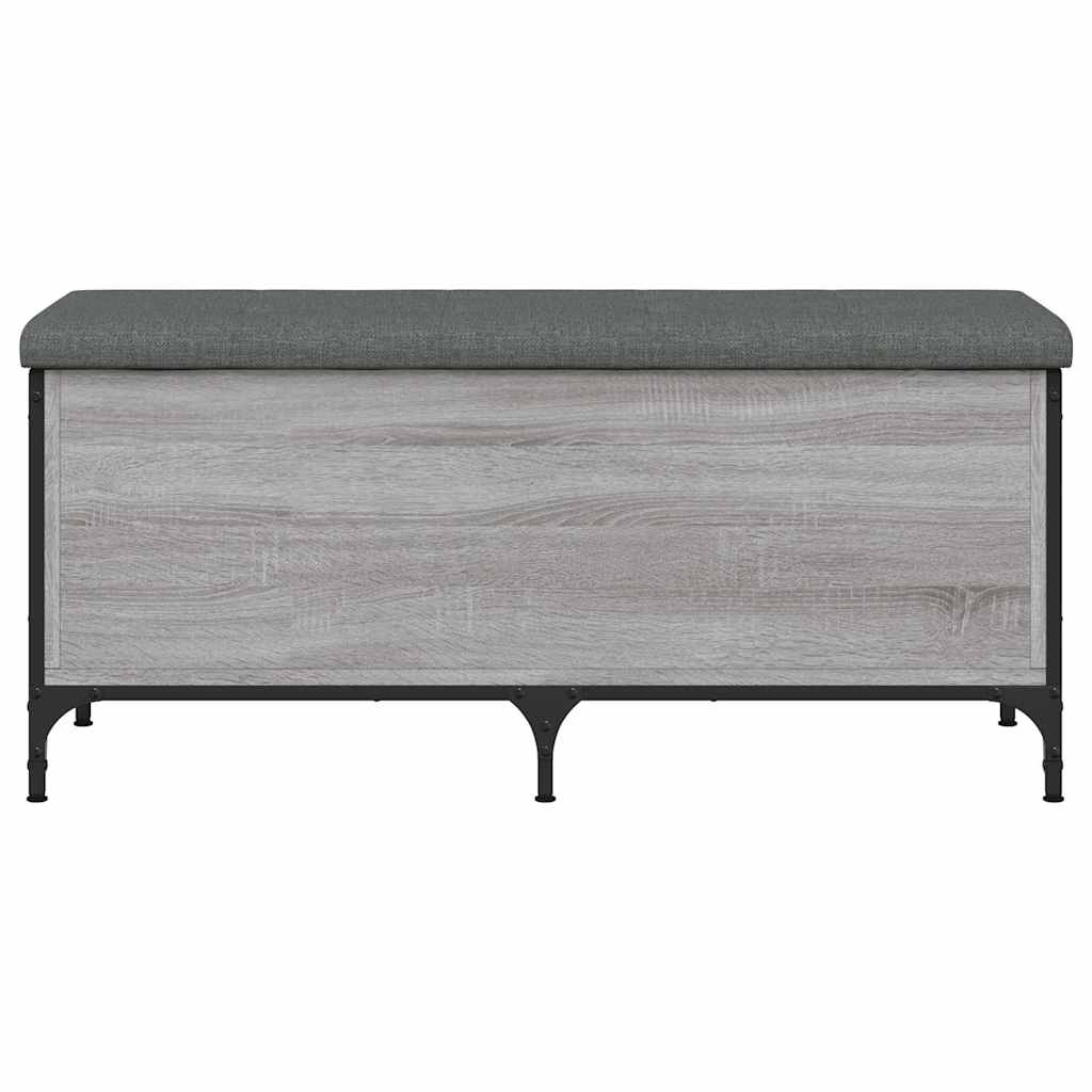 Παγκάκι Αποθήκευσης Γκρι Sonoma 102x42x45 εκ Επεξεργασμένο Ξύλο - Pakobazaar