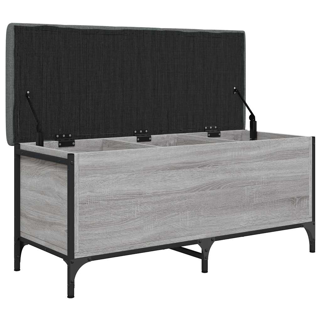 Παγκάκι Αποθήκευσης Γκρι Sonoma 102x42x45 εκ Επεξεργασμένο Ξύλο - Pakobazaar