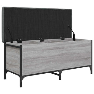 Παγκάκι Αποθήκευσης Γκρι Sonoma 102x42x45 εκ Επεξεργασμένο Ξύλο - Pakobazaar
