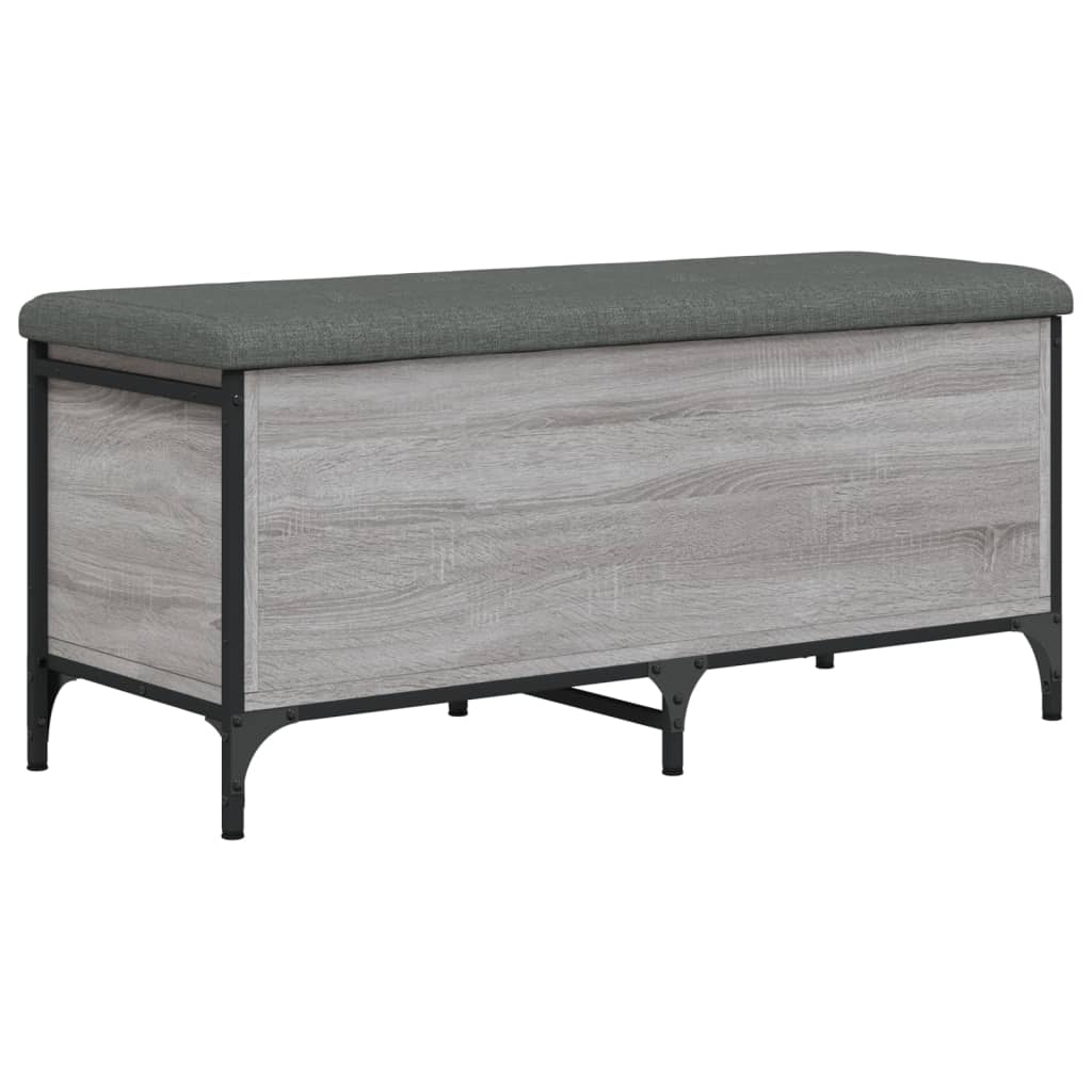 Παγκάκι Αποθήκευσης Γκρι Sonoma 102x42x45 εκ Επεξεργασμένο Ξύλο - Pakobazaar