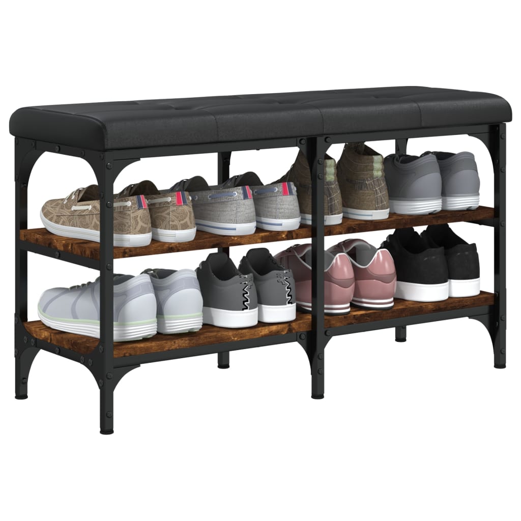 Παπουτσοθήκη Καπνιστή Δρυς 82x32x47 εκ. από Επεξεργασμένο Ξύλο - Pakobazaar