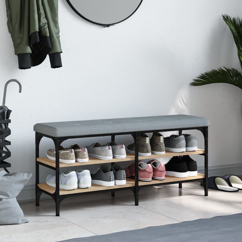 Παπουτσοθήκη Sonoma Δρυς 102x32x47 εκ. από Επεξεργασμένο Ξύλο