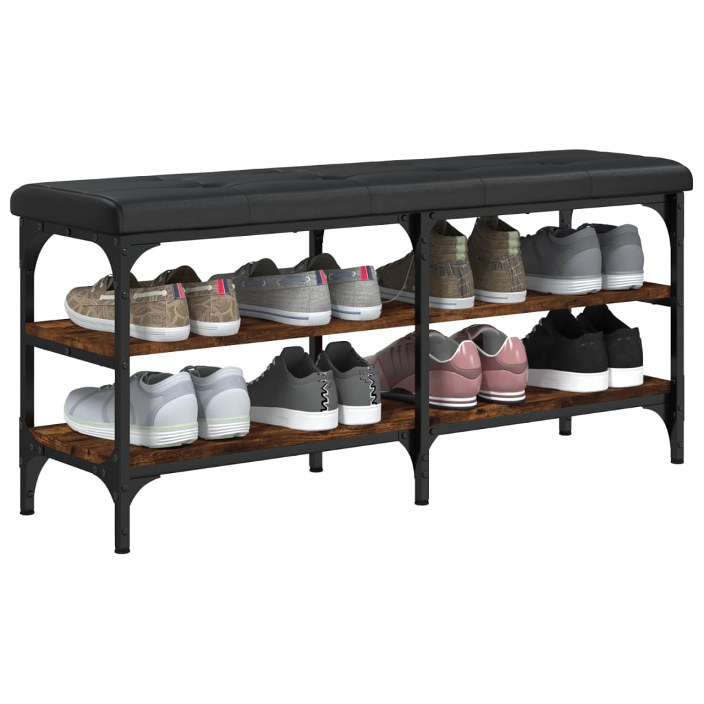 Παπουτσοθήκη Καπνιστή Δρυς 102x32x47 εκ. από Επεξεργασμένο Ξύλο - Pakobazaar