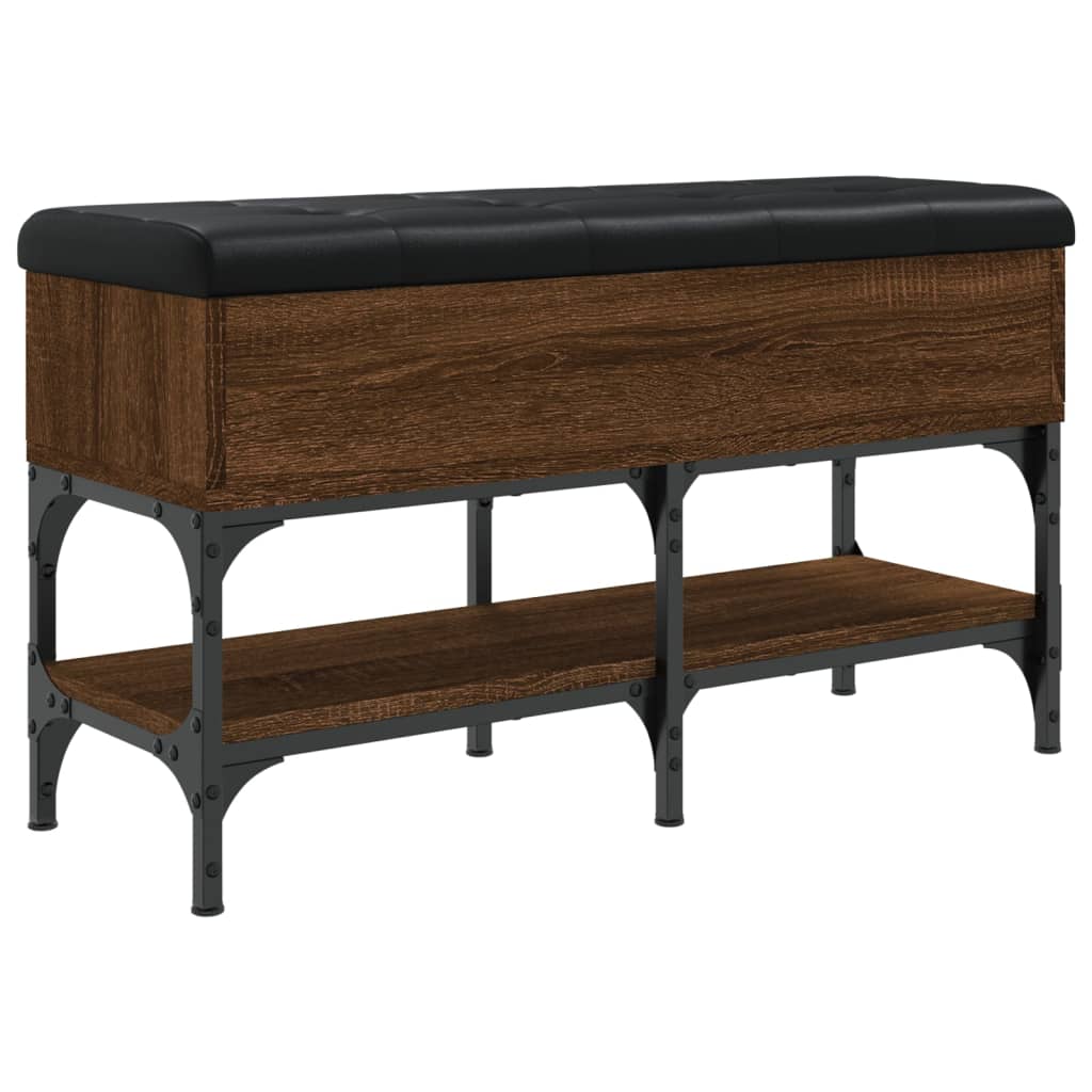 Παπουτσοθήκη Καφέ Δρυς 82x32x45 εκ. από Επεξεργασμένο Ξύλο