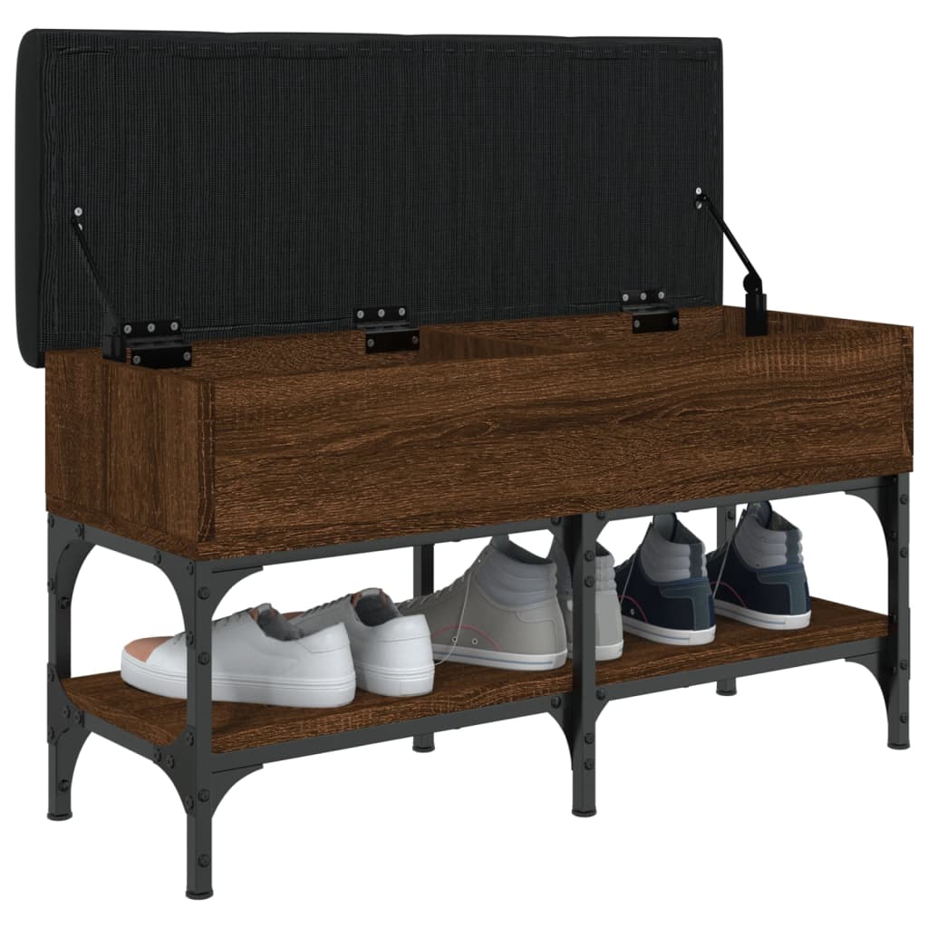 Παπουτσοθήκη Καφέ Δρυς 82x32x45 εκ. από Επεξεργασμένο Ξύλο