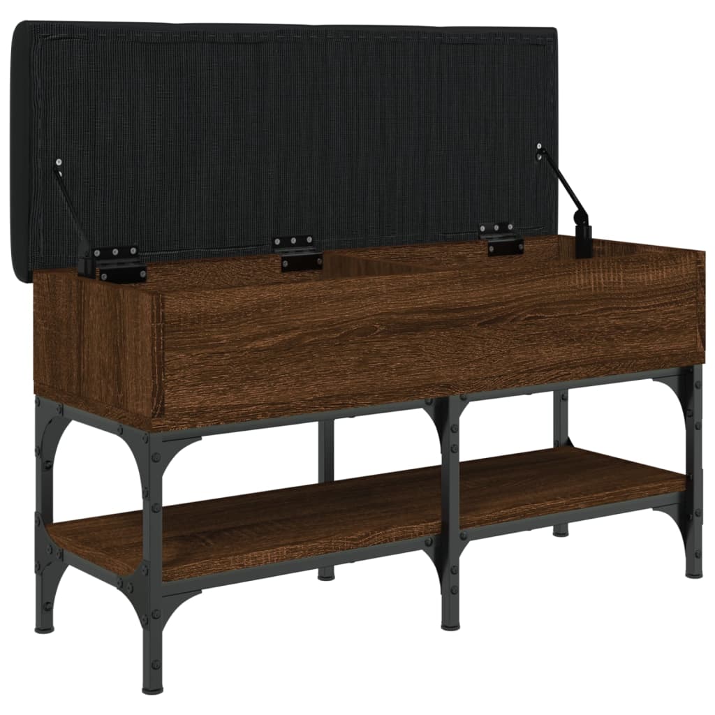 Παπουτσοθήκη Καφέ Δρυς 82x32x45 εκ. από Επεξεργασμένο Ξύλο