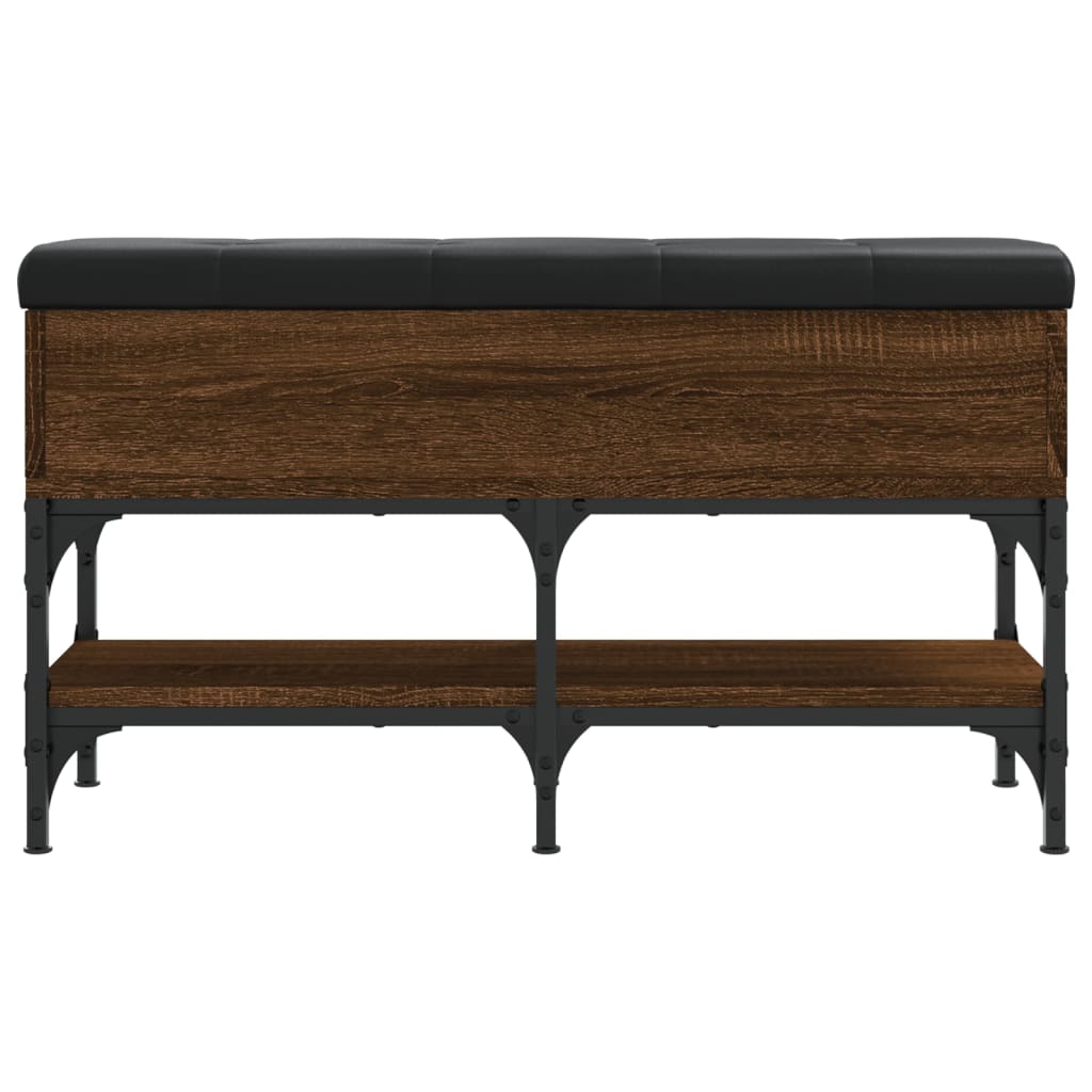 Παπουτσοθήκη Καφέ Δρυς 82x32x45 εκ. από Επεξεργασμένο Ξύλο