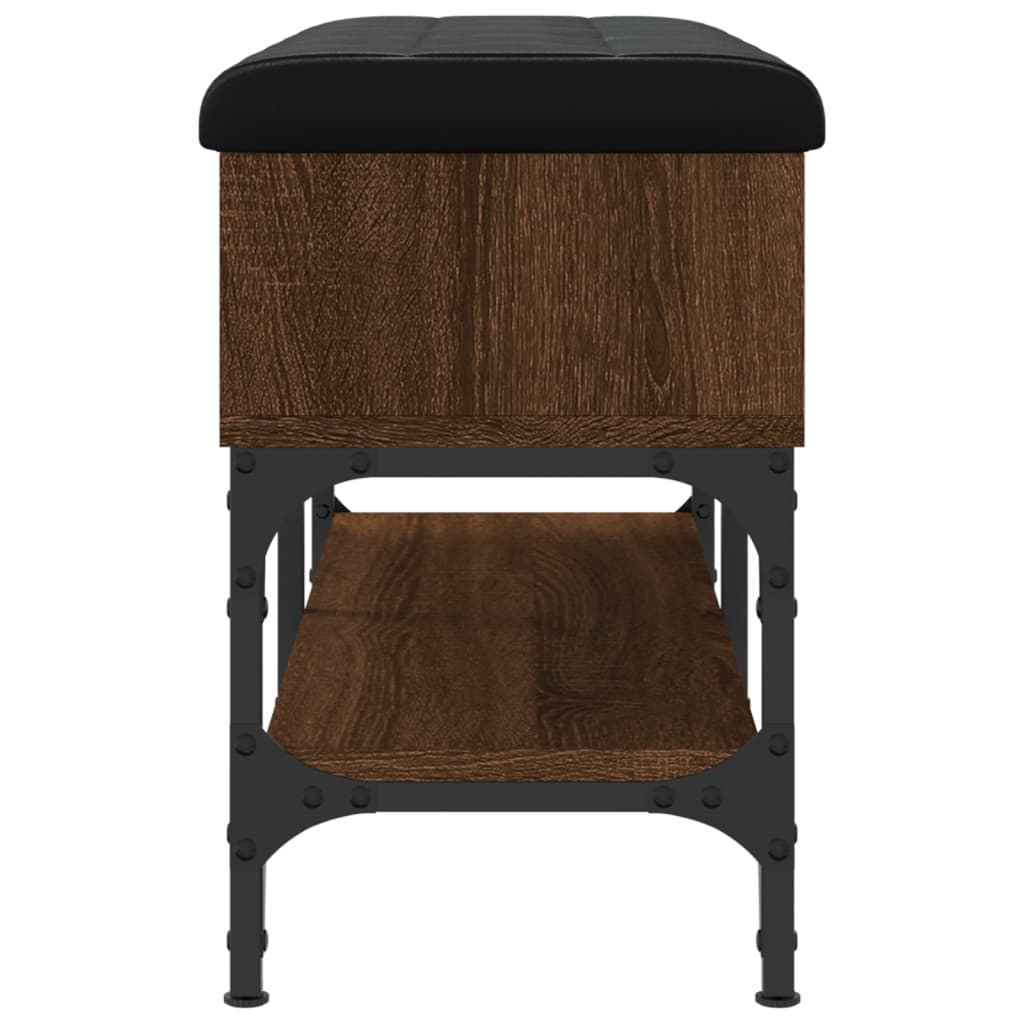 Παπουτσοθήκη Καφέ Δρυς 82x32x45 εκ. από Επεξεργασμένο Ξύλο