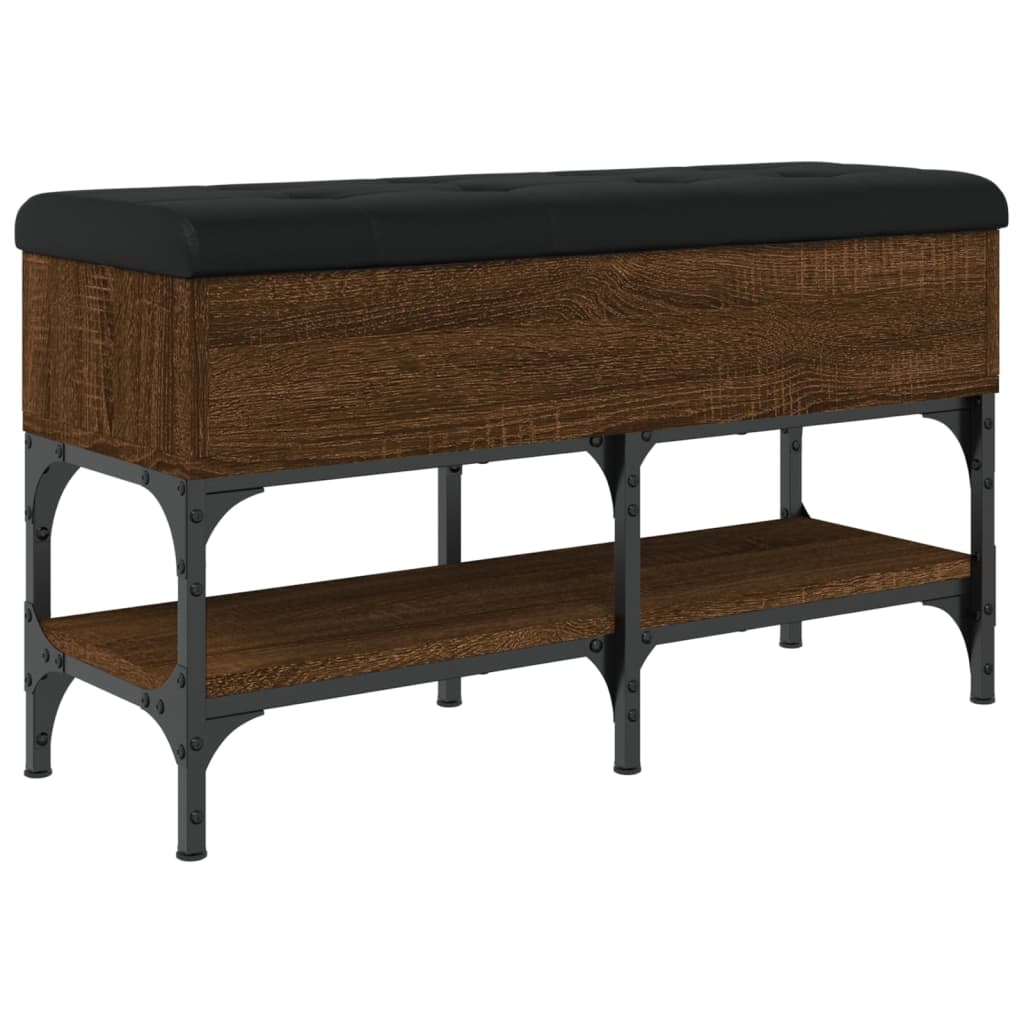 Παπουτσοθήκη Καφέ Δρυς 82x32x45 εκ. από Επεξεργασμένο Ξύλο