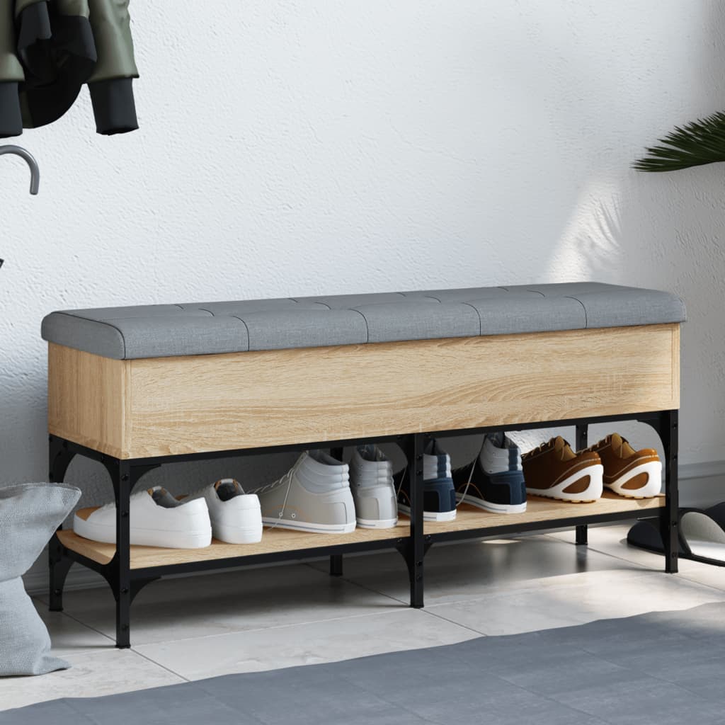 Παπουτσοθήκη Sonoma Δρυς 102x32x45 εκ. από Επεξεργασμένο Ξύλο