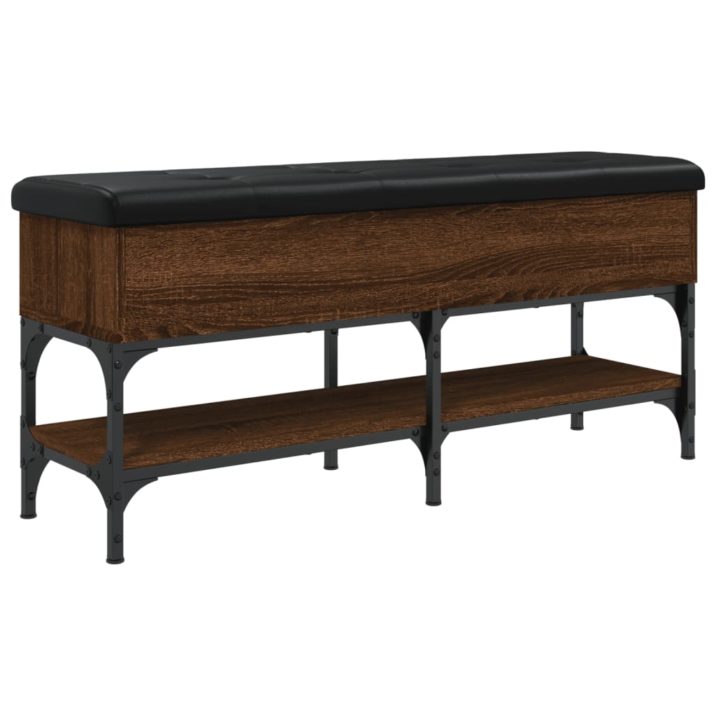 Παπουτσοθήκη Καφέ Δρυς 102x32x45 εκ. από Επεξεργασμένο Ξύλο - Pakobazaar