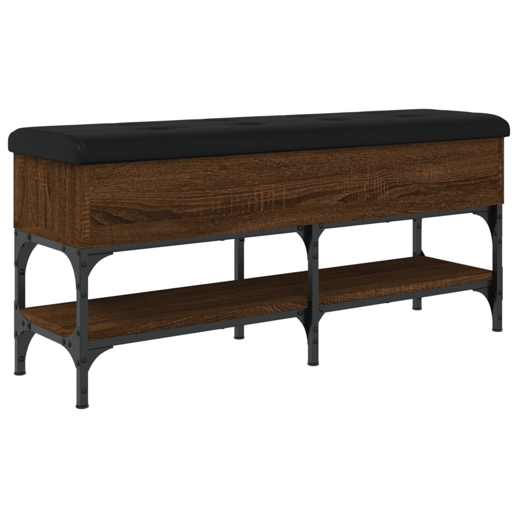 Παπουτσοθήκη Καφέ Δρυς 102x32x45 εκ. από Επεξεργασμένο Ξύλο - Pakobazaar