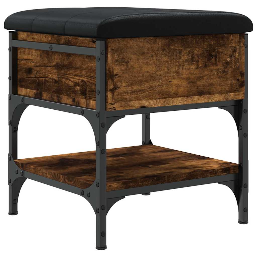 Παπουτσοθήκη Καπνιστή Δρυς 42x42x45 εκ. από Επεξεργασμένο Ξύλο - Pakobazaar