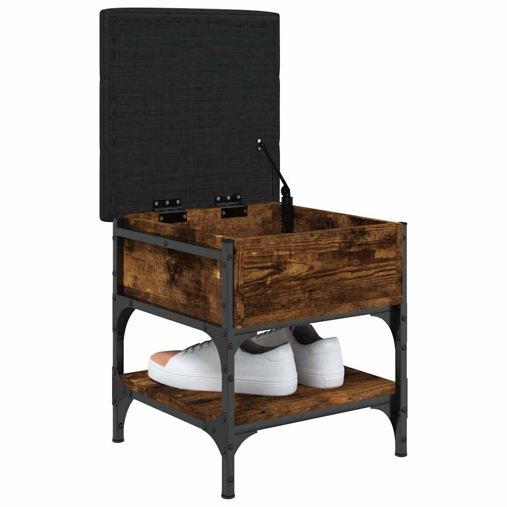 Παπουτσοθήκη Καπνιστή Δρυς 42x42x45 εκ. από Επεξεργασμένο Ξύλο - Pakobazaar