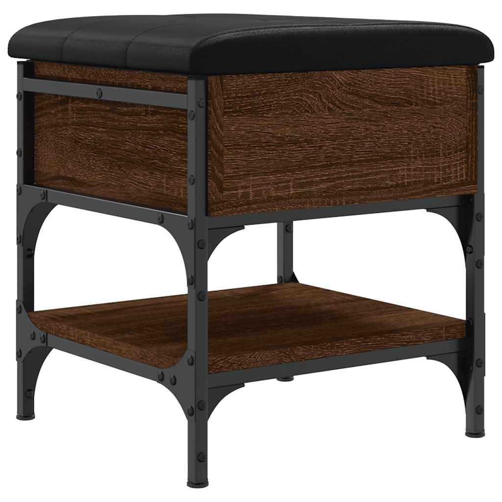 Παπουτσοθήκη Καφέ Δρυς 42x42x45 εκ. από Επεξεργασμένο Ξύλο - Pakobazaar