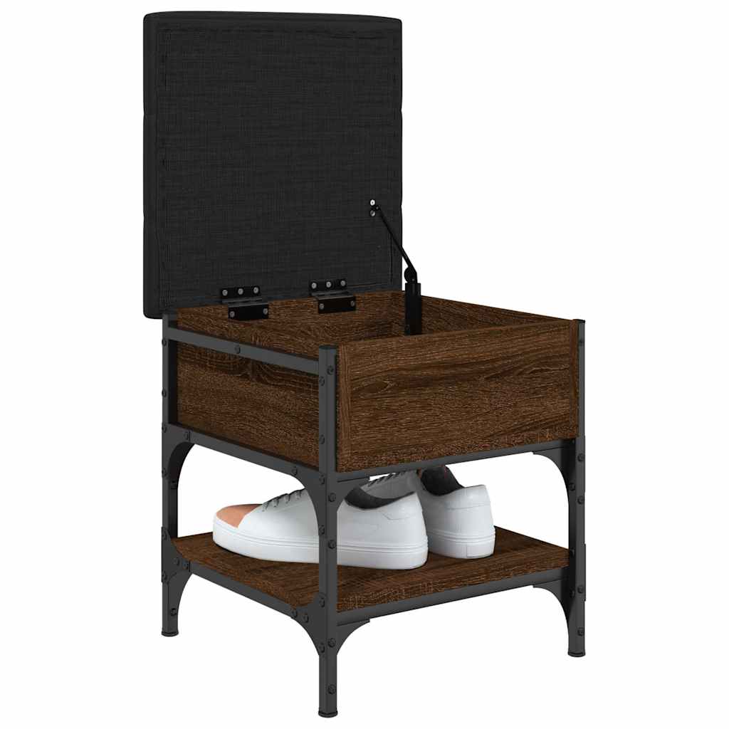 Παπουτσοθήκη Καφέ Δρυς 42x42x45 εκ. από Επεξεργασμένο Ξύλο - Pakobazaar