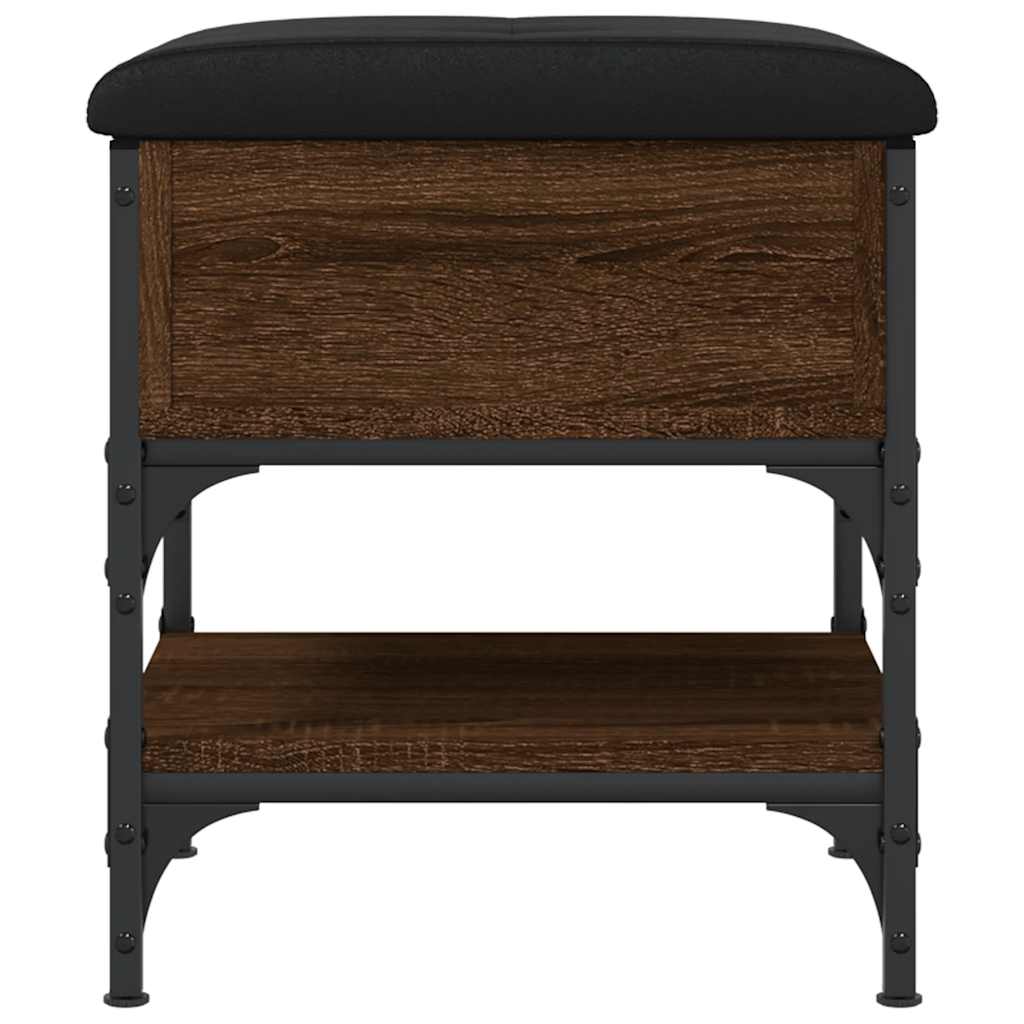 Παπουτσοθήκη Καφέ Δρυς 42x42x45 εκ. από Επεξεργασμένο Ξύλο - Pakobazaar