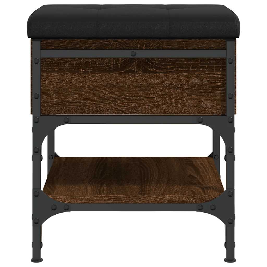 Παπουτσοθήκη Καφέ Δρυς 42x42x45 εκ. από Επεξεργασμένο Ξύλο - Pakobazaar