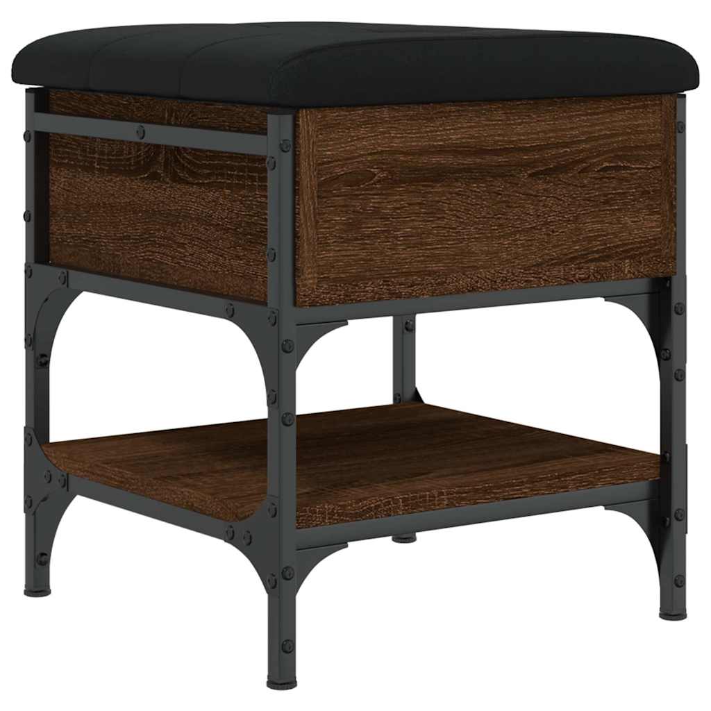 Παπουτσοθήκη Καφέ Δρυς 42x42x45 εκ. από Επεξεργασμένο Ξύλο - Pakobazaar