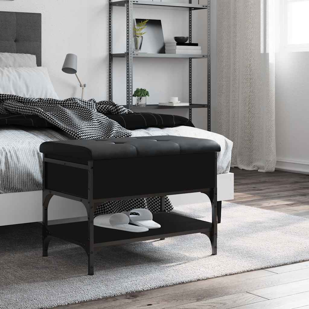 Παπουτσοθήκη Μαύρη 62x42x45 εκ. από Επεξεργασμένο Ξύλο - Pakobazaar