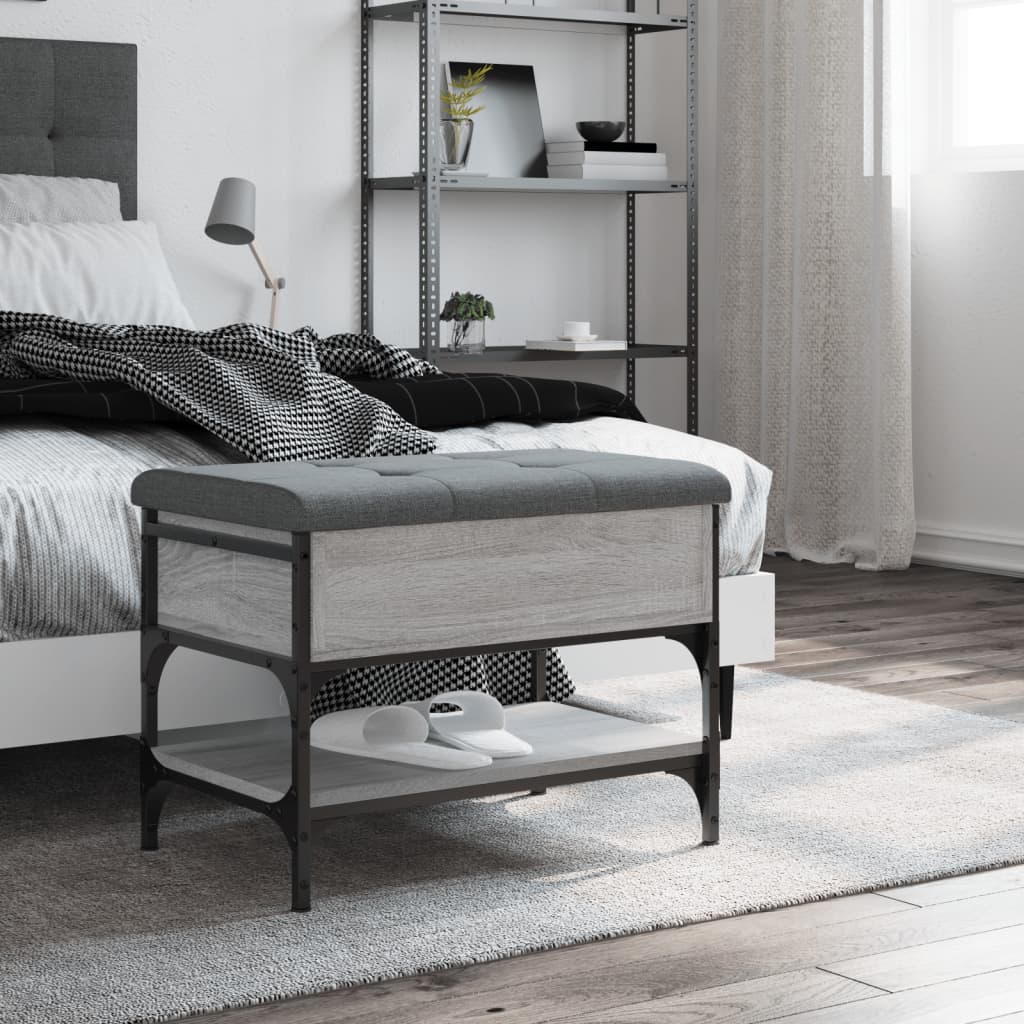Παπουτσοθήκη Γκρι Sonoma 62x42x45 εκ. από Επεξεργασμένο Ξύλο - Pakobazaar