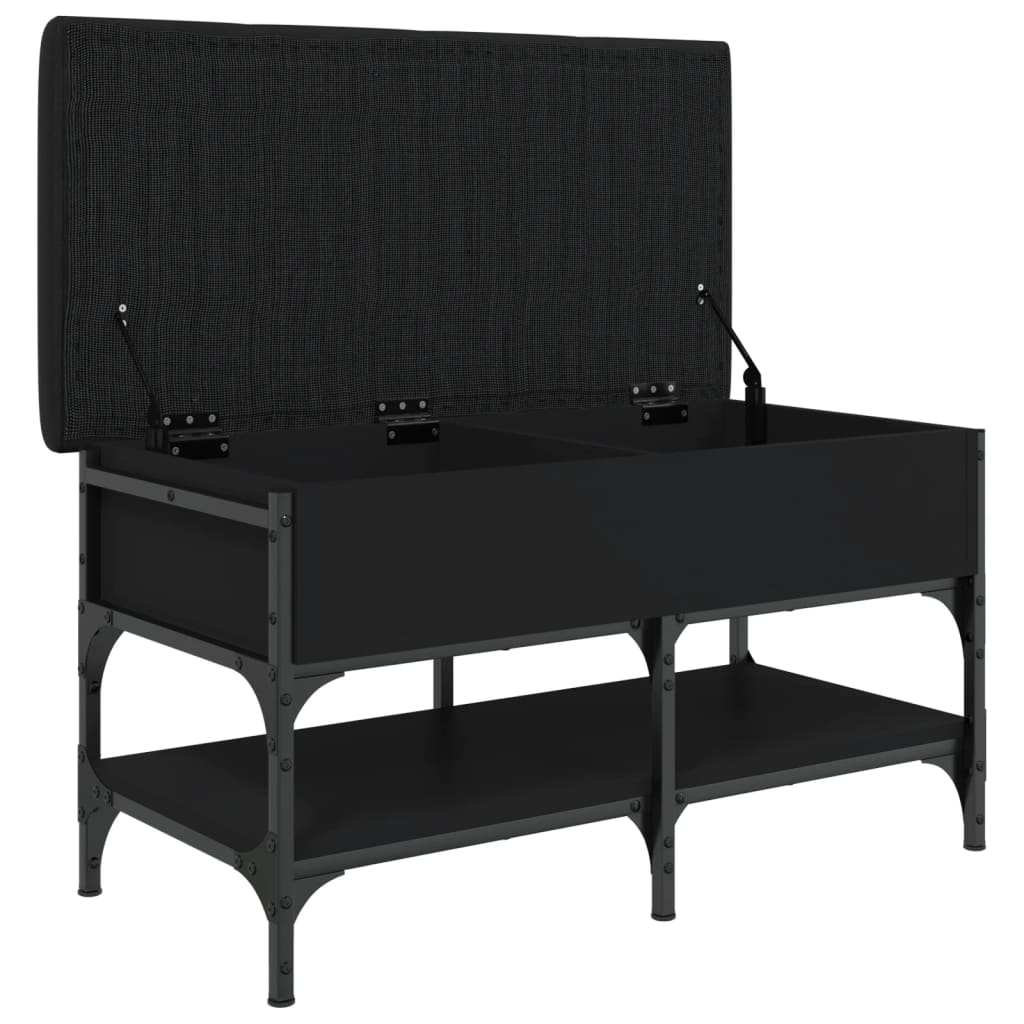 Παπουτσοθήκη Μαύρη 82x42x45 εκ. από Επεξεργασμένο Ξύλο - Pakobazaar