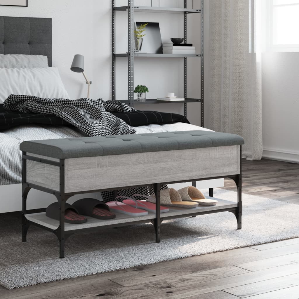 Παπουτσοθήκη Γκρι Sonoma 102x42x45 εκ. από Επεξεργασμένο Ξύλο - Pakobazaar