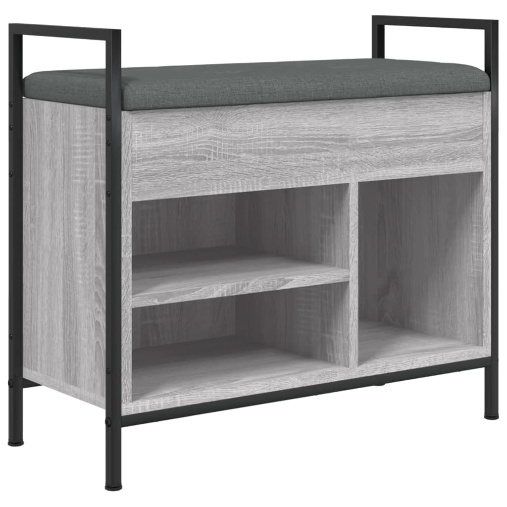 Παπουτσοθήκη Γκρι Sonoma 65,5x32x57,5εκ. από Επεξεργασμένο Ξύλο
