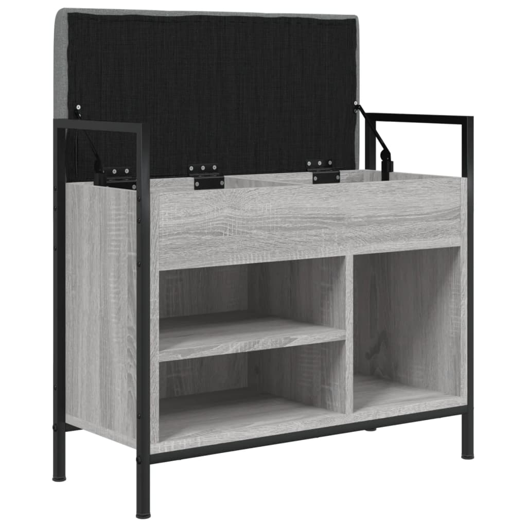Παπουτσοθήκη Γκρι Sonoma 65,5x32x57,5εκ. από Επεξεργασμένο Ξύλο