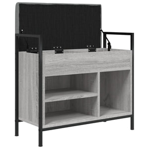 Παπουτσοθήκη Γκρι Sonoma 65,5x32x57,5εκ. από Επεξεργασμένο Ξύλο