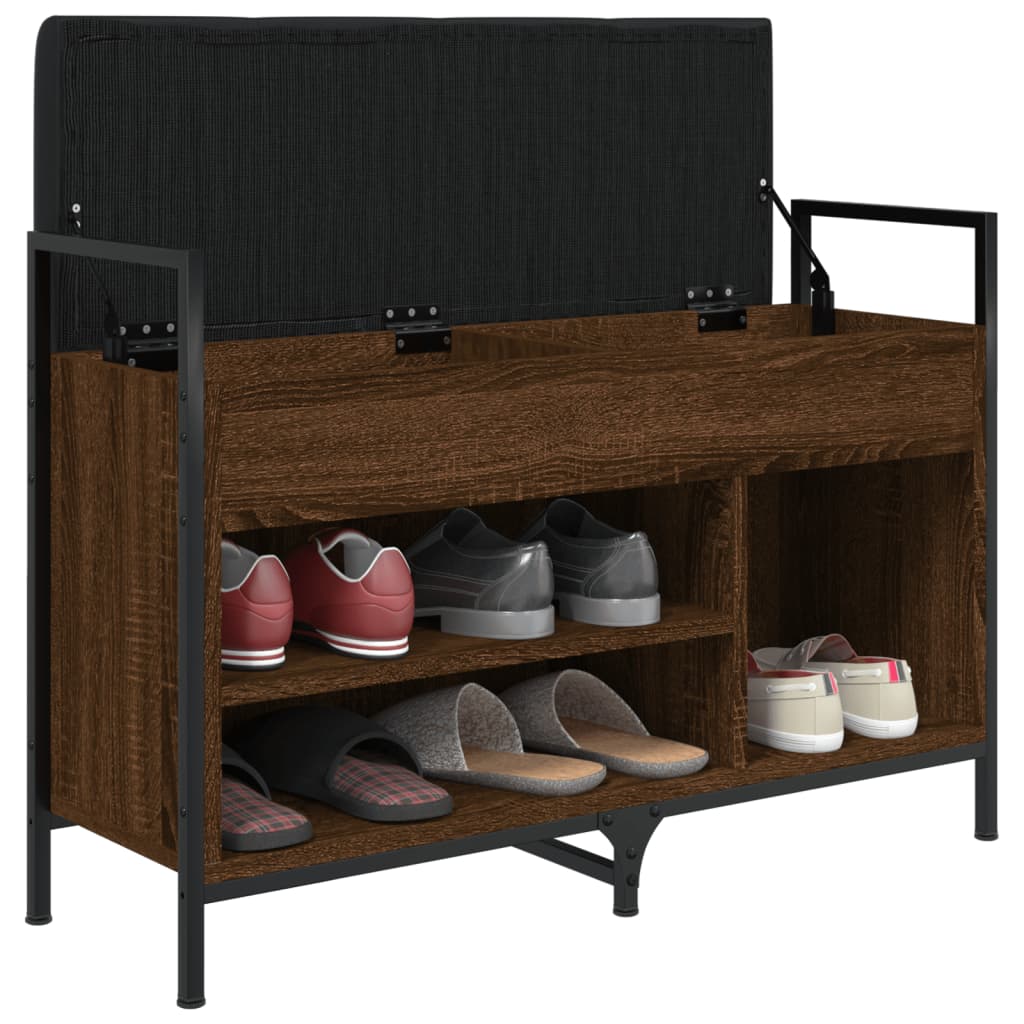 Παπουτσοθήκη Καφέ Δρυς 85,5x32x57,5 εκ. από Επεξεργασμένο Ξύλο - Pakobazaar