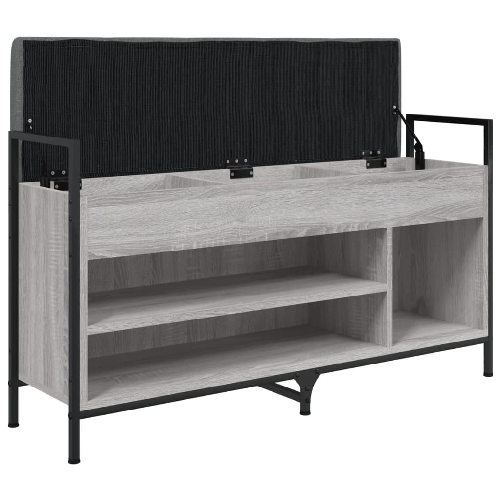Παπουτσοθήκη Γκρι Sonoma 105,5x32x57,5 εκ. Επεξεργασμένο Ξύλο