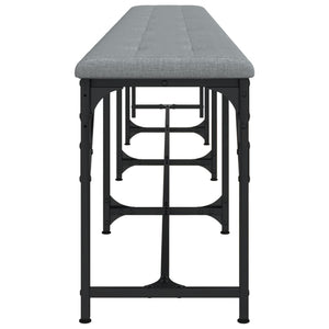 Πάγκος Τραπεζαρίας Ανοιχτό Γκρι 248x32x45 εκ. Ατσάλι / Ύφασμα - Pakobazaar