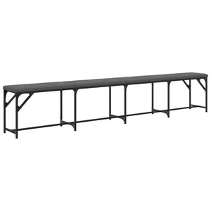 Πάγκος Τραπεζαρίας Σκούρο Γκρι 248x32x45 εκ. Ατσάλι / Ύφασμα - Pakobazaar