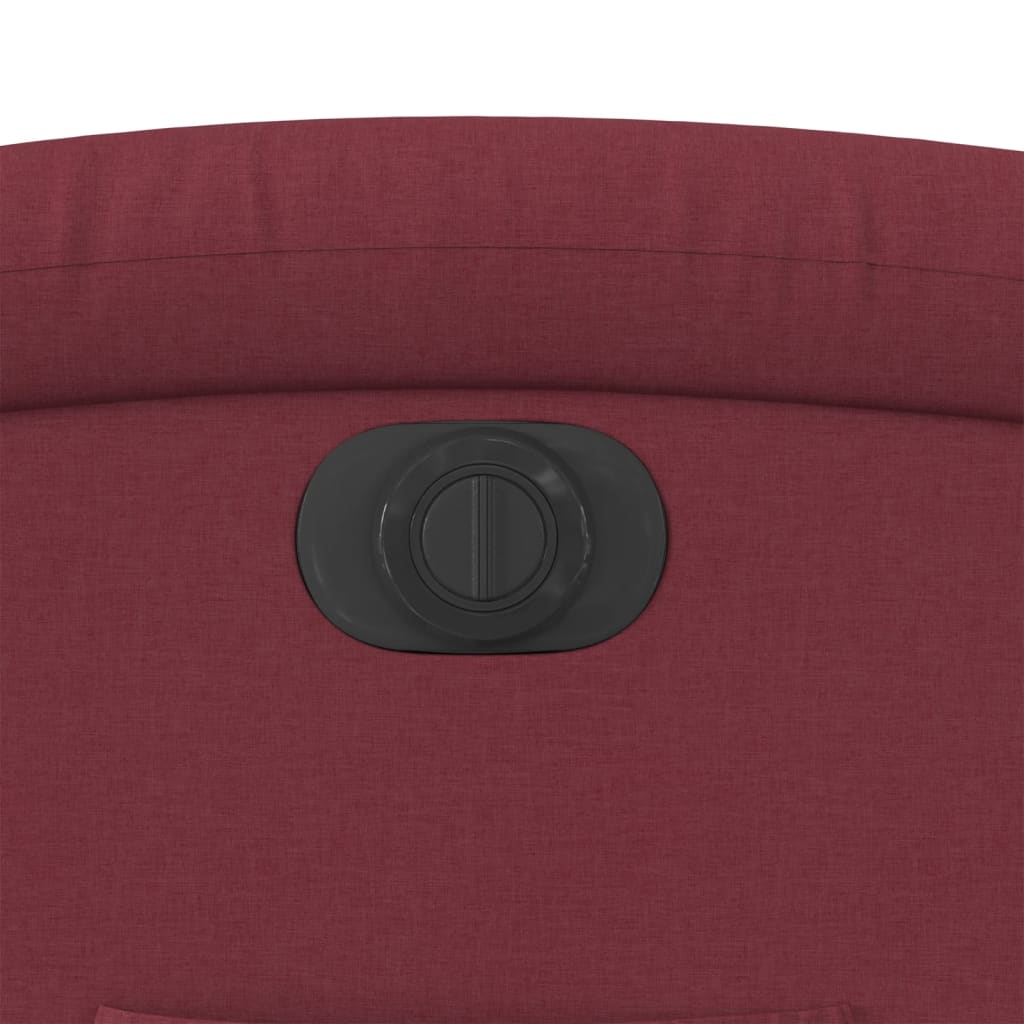 Πολυθρόνα Ανακλινόμενη Ηλεκτρική Μπορντό Υφασμάτινη