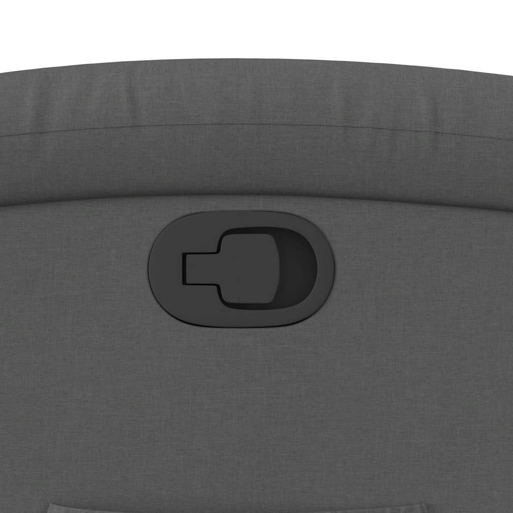 Πολυθρόνα Ανακλινόμενη με Ανύψωση Σκούρο Γκρι Υφασμάτινη