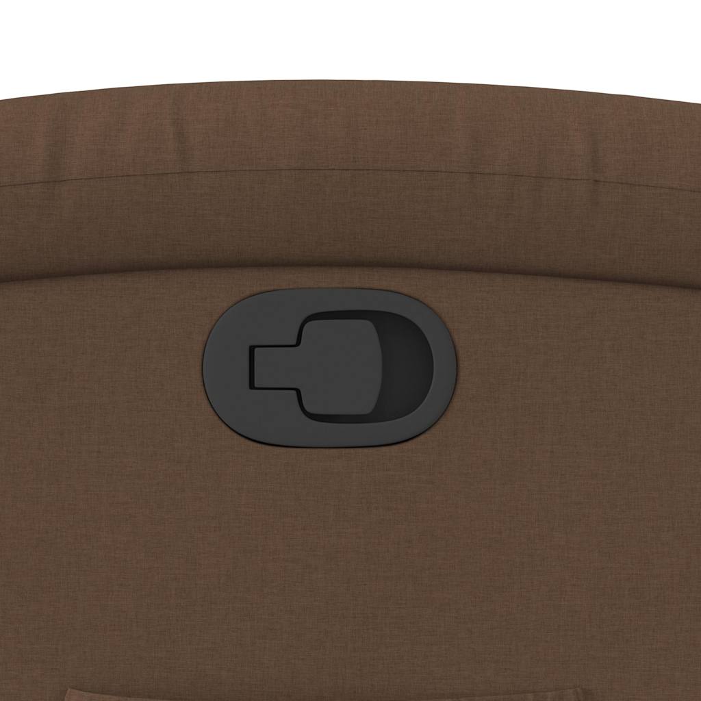 Πολυθρόνα Ανακλινόμενη με Ανύψωση Καφέ Υφασμάτινη