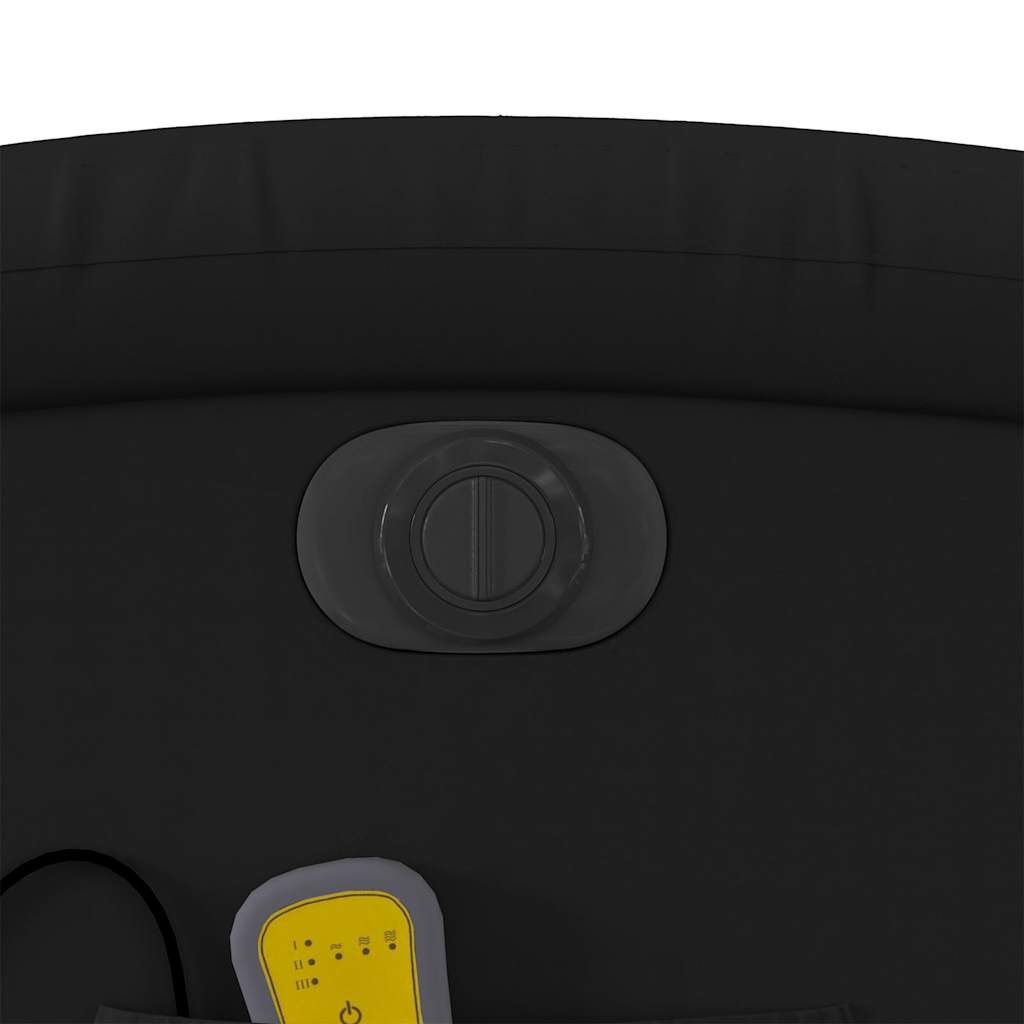 Πολυθρόνα Μασάζ Ανακλινόμενη Ηλεκτρική Μαύρη Συνθετικό Δέρμα