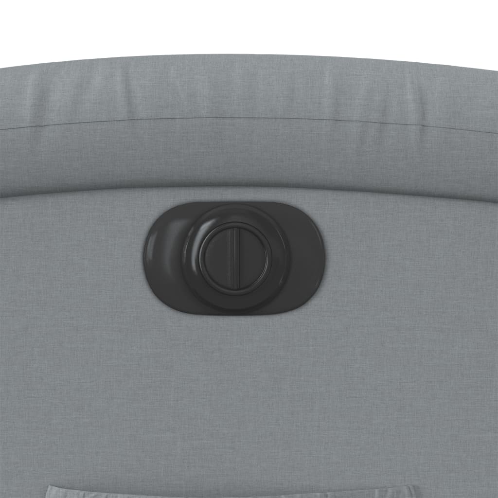 Πολυθρόνα Ανακλινόμενη Ηλεκτρική Ανοιχτό Γκρι Υφασμάτινη